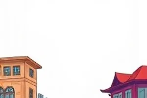 《纸鸢不落地》封面，纸鸢停在没有风的正午天空